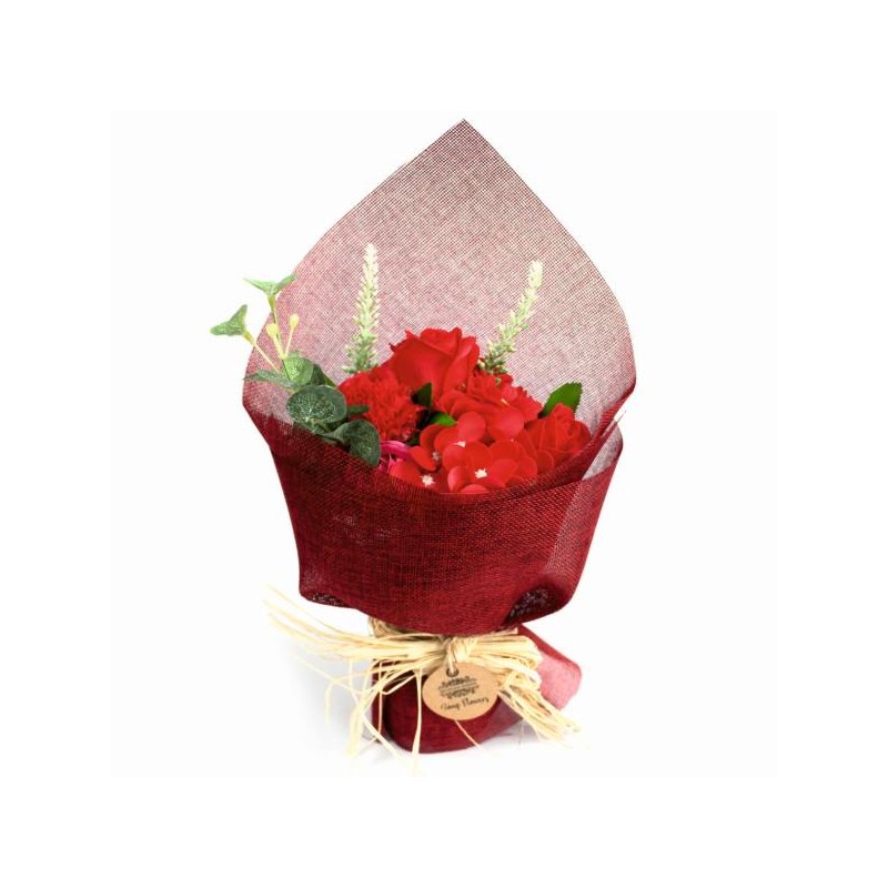 BOUQUET ROSE DI SAPONE ROSSO AWREGALI