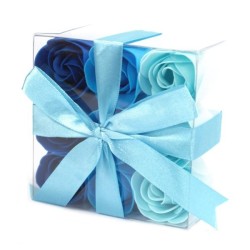 Rose di sapone blu scatola...